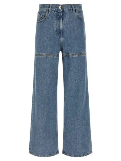 Attico Cut-out Jeans Light Blue