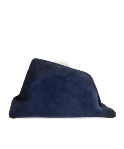 Attico 'day Off' Leather Bag In Blue