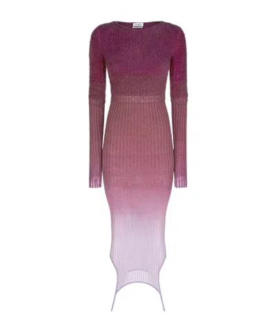 ATTICO THE ATTICO DEGRADE MIDI DRESS