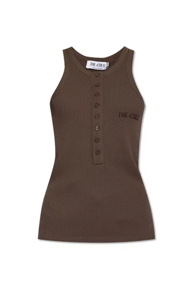 Attico Logo Top In Brown