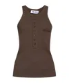 Attico Logo Top In Brown