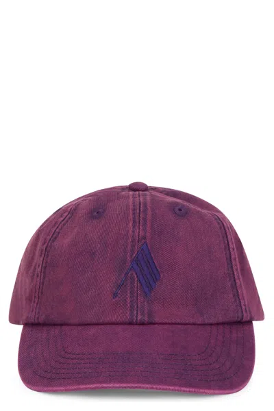 Attico The  Denim Hat With Logo In Pattern