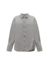 Attico Short Coat Vintage In Grey
