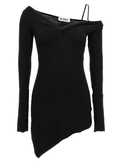 Attico The  Desai Mini Dress In Black