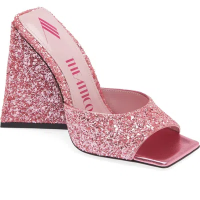 Attico The  Devon Slide Sandal In Sugar Pink