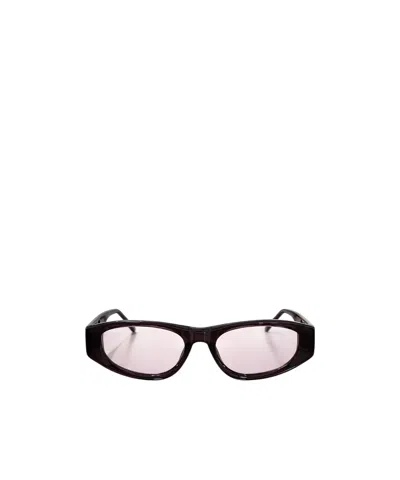 Attico The  D-frame Sunglasses In Black