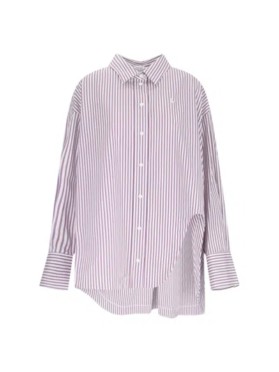 ATTICO THE ATTICO DIANA' STRIPED SHIRT – PURPLE