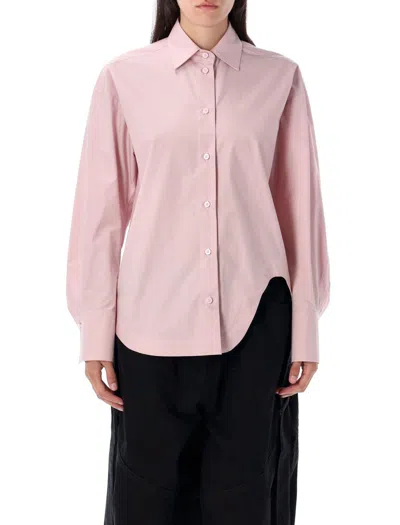 Attico Collared Neck Long Sleeves Shirt In Pink
