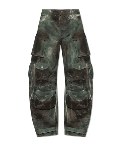 ATTICO THE ATTICO DISTRESSED CARGO TROUSERS