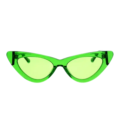 Attico The  Dora Sunglasses In Green