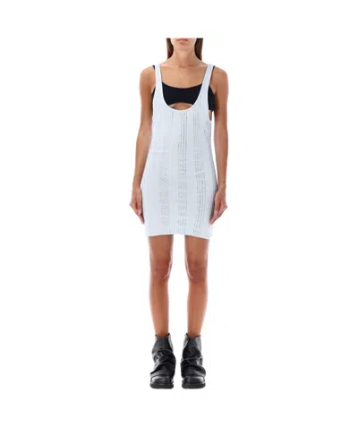 ATTICO THE ATTICO DOUBLE LAYERED RIBBED MINI DRESS