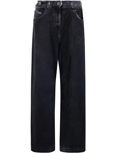 ATTICO THE ATTICO DOUBLE-WAISTBAND BAGGY JEANS