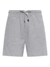 Attico The  Drawstring Shorts In Gray