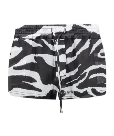 Attico The  Drawstring Shorts In Multi