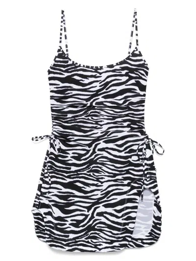 ATTICO THE ATTICO ZEBRA PATTERN MINI DRESS
