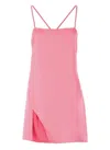 Attico The  Woman Mini Dress Pink Size 8 Polyester, Glass In Pink