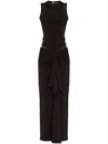 Attico Midi Dress In Black