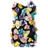 Attico Strapless Embellished Mini Dress In Black