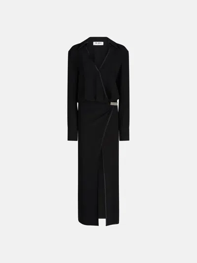 Attico The  Dresses Gend - Black Midi Dress Black Main Material: 50% Acetate 50% Viscose, Second Mate