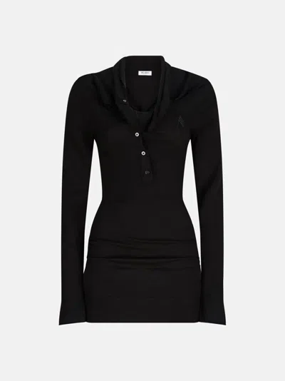 Attico The  Dresses Gend - Black Mini Dress Black Main Material: 80% Virgin Wool 20% Cashmere