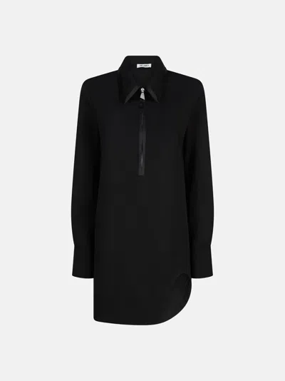 Attico The  Dresses Gend - Black Mini Dress Black Main Material:100% Virgin Wool, Second Material: 55