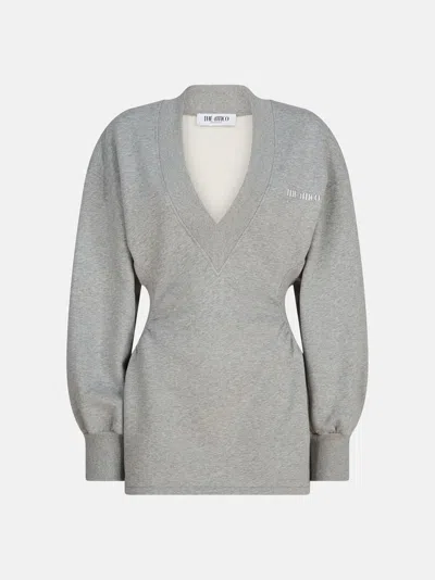 ATTICO THE ATTICO DRESSES GEND - MELANGE GREY MINI DRESS MELANGE GREY MAIN MATERIAL: 100% COTTON, SECOND MA