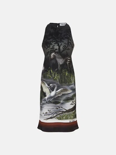 ATTICO THE ATTICO DRESSES GEND - SMOKE MINI DRESS SMOKE MAIN MATERIAL: 100% SILK