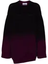 Attico Oversized Pink Degrade Jumper In Pink
