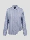 Attico Women's Eliza Striped Shirt