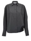 Attico Dark Grey Wool Blend Eliza Shirt