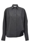 Attico Dark Grey Wool Blend Eliza Shirt