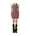 Attico Crystal-embellished Mini Dress In Multicolor