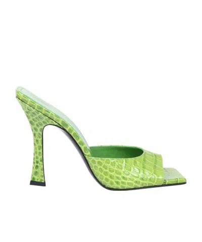 ATTICO THE ATTICO EMBOSSED HIGH-HEELED SANDALS