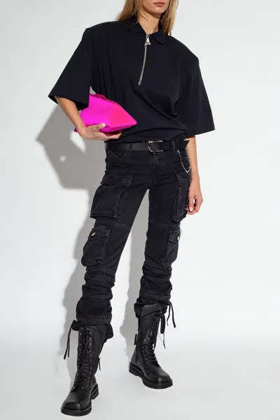 Attico The  ‘essie' Cargo Jeans In Black