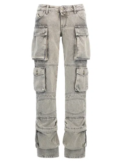 Attico The  'essie' Jeans In Gray