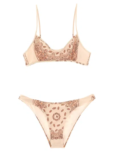 Attico The  'estate Meravigliosa' Bikini In Brown