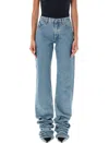 Attico Extra Long Denim Jeans For Tall Individuals In Blue