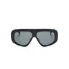 Attico Oversize Rectangular Sunglasses Thick Arms