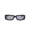 Attico X Linda Farrow Mini Marfa Sunglasses In Black