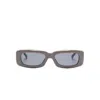 Attico Cotton Sunglasses In Grey