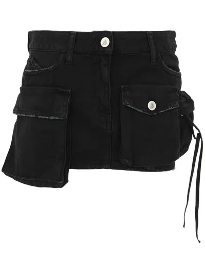Attico The  Fay Denim Mini Skirt