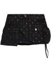 Attico The  Fay Denim Mini Skirt