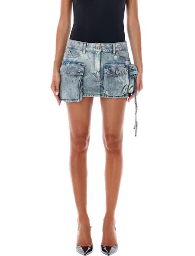 Attico The  Fay Mini Cargo Skirt
