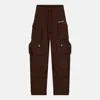 Attico Cargo Sweatpants In Burgundy