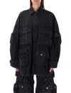 Attico Fern Oversized Cotton Canvas Jacket