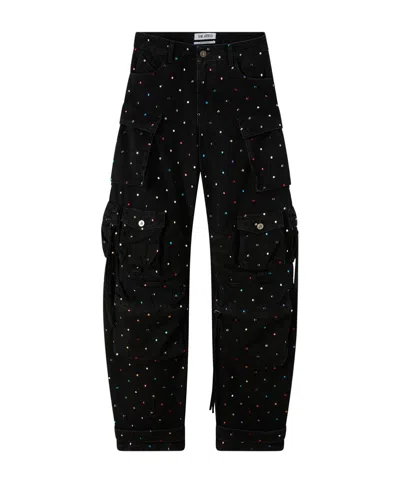 ATTICO THE ATTICO FERN EMBELLISHED LONG JEANS