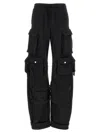 Attico Trousers Cargo Pockets Elastic Waistband