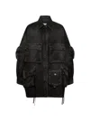 Attico Fern Oversized Cotton Canvas Jacket