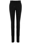Attico The  Flared-leg Wool Trousers In Black