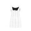 Attico Flat Ribbed Jersey Tank Top In White
